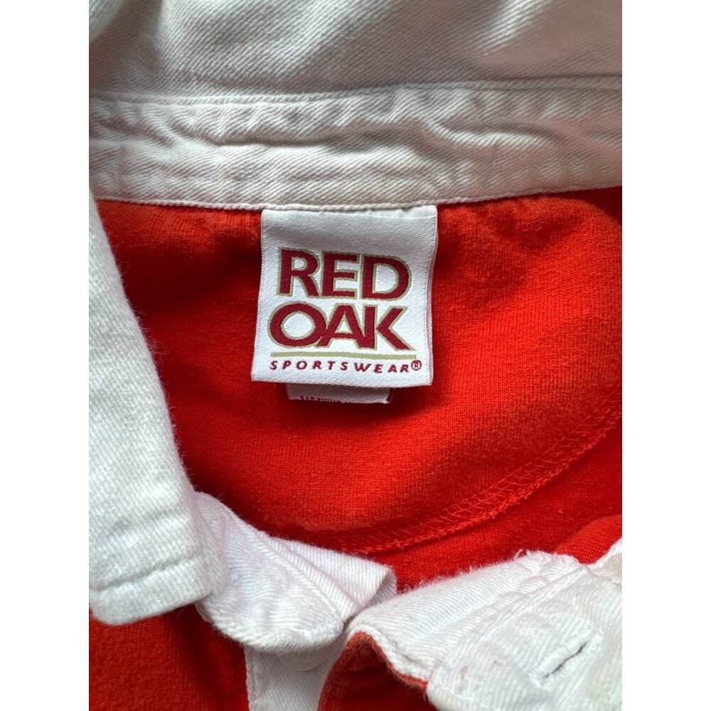 Red Oak Rugby Clemson Tigers Shirt L Orange White Collegiate Style Preppy Retro - Picture 7 of 9
